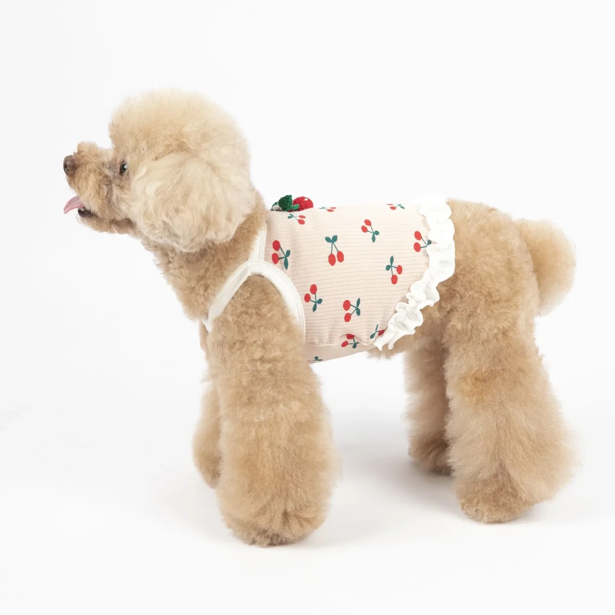 Sweet Cherry Decor Short Dog Cat Vest - immagine 6