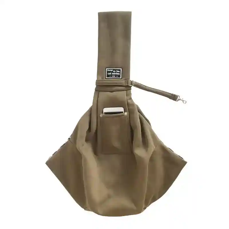 Borsa Trasportino Monospalla per Cani e Gatti con Guinzaglio di Sicurezza - immagine 4