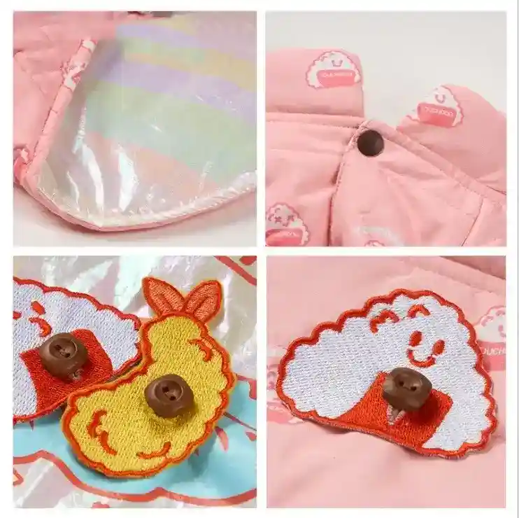 Cappottino Impermeabile Double Face Rice per Cani e Gatti - immagine 4