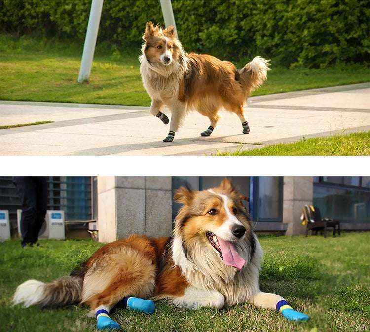 Calzini scarpe impermeabili per cani grandi antiscivolo - immagine 3