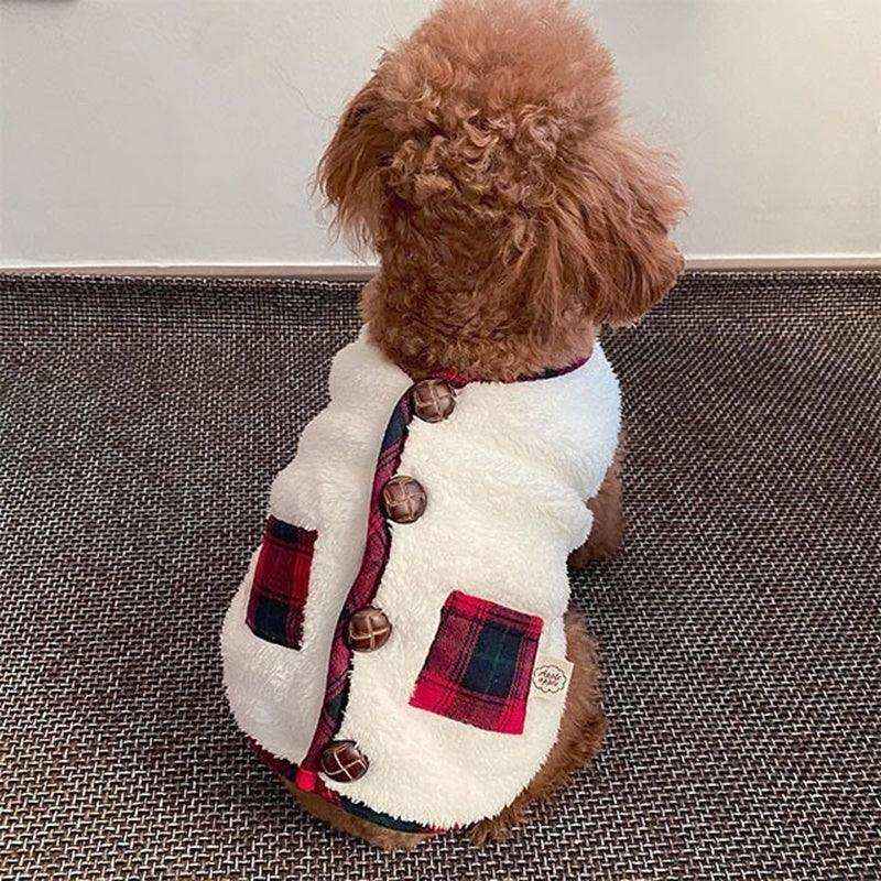 For Autumn And Winter, Puppies, Two-legged Vests, Small And Medium-sized Dogs, Fleece Jackets, Cat Coats, Scarves, Pet Clothes - immagine 7