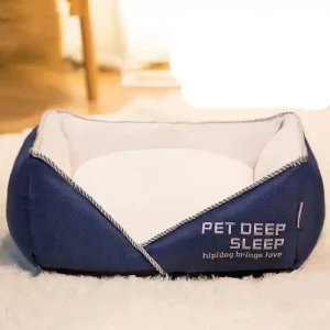 Cuccia Deep Sleep con Cuscino Removibile per Cani e Gatti