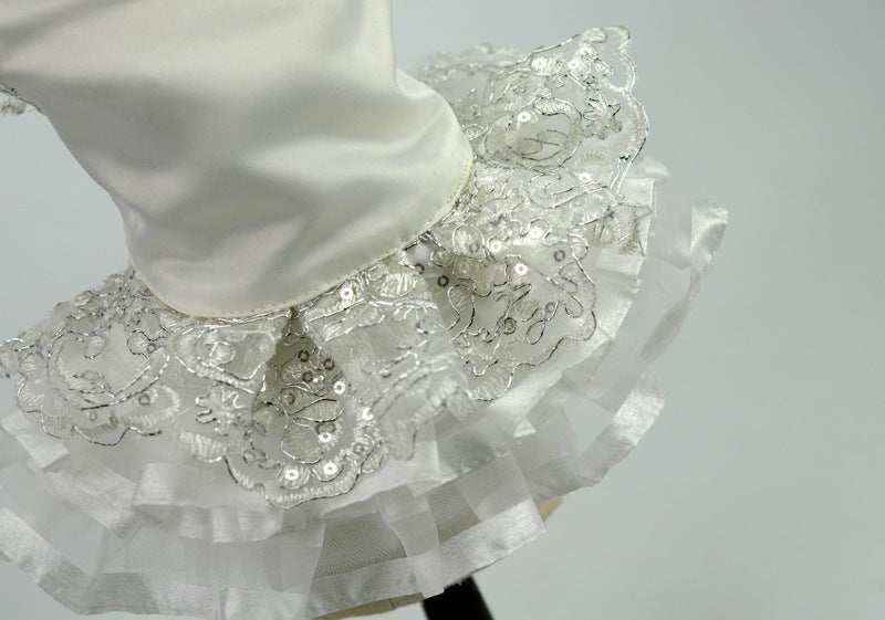 Vestitino da cerimonia per cani bianco con perle "Jasmine" - immagine 4