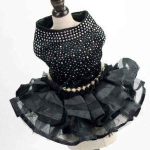 Vestitino da cerimonia per cani con perle "Aurora"