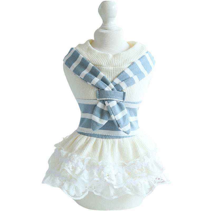 Vestito per Gatti "Caramella" – Maglia o Vestito con Gonna e Foulard - immagine 6