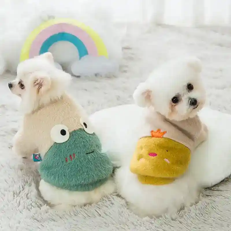 Vestito per Cani "Cartoon" in Pile Caldo con Fantasie Uniche - immagine 6