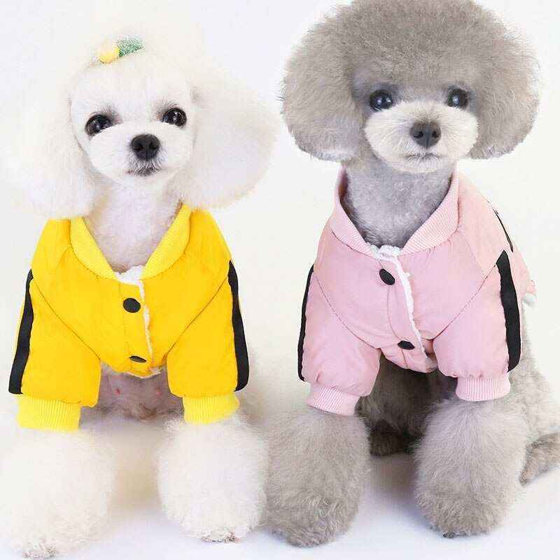Cappottino per Cani "NICE" Antivento in Giallo o Rosa - Elegante e Funzionale - immagine 4