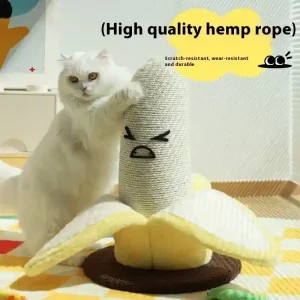 Tiragraffi Banana Gatti - Sisal e Peluche 44cm