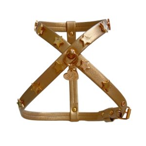 STARS ROSEGOLD HARNESS ECOLEATHER/ROSEGOLD