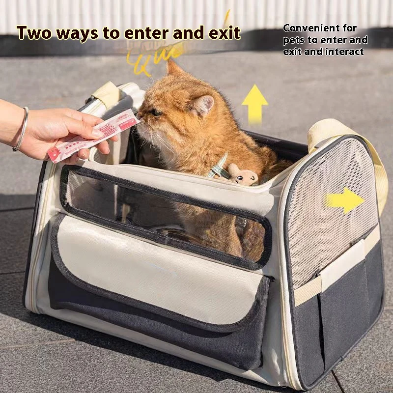 Trasportino Gatti Apertura Superiore Doppio Ingresso - immagine 6