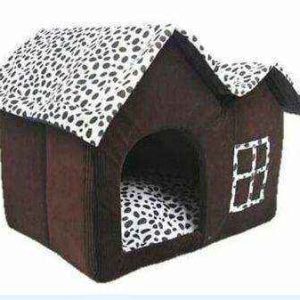 Cuccia Cani Gatti Casetta Calda - Cuscino Removibile