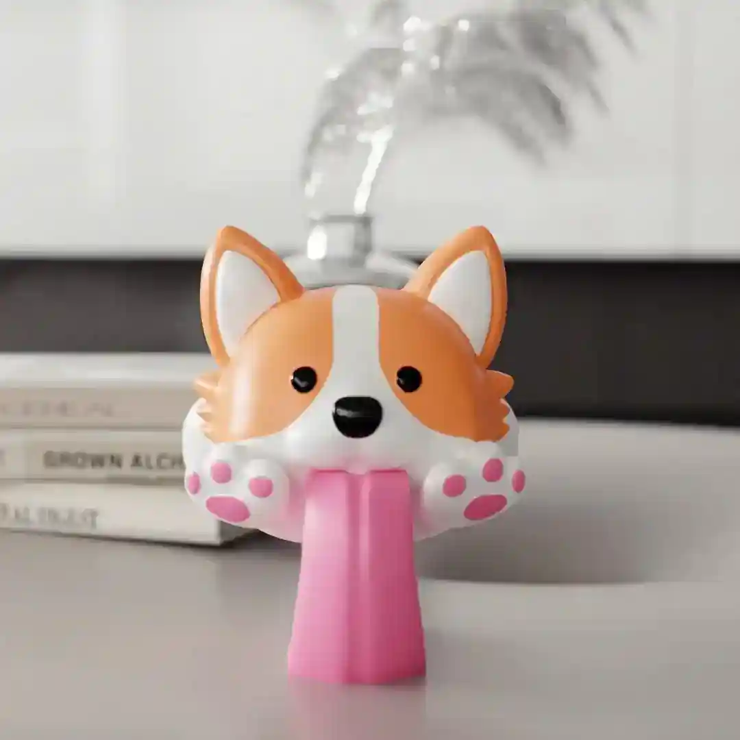 Statua Corgi in Salto - Decorazione Resina Simpatica - immagine 3