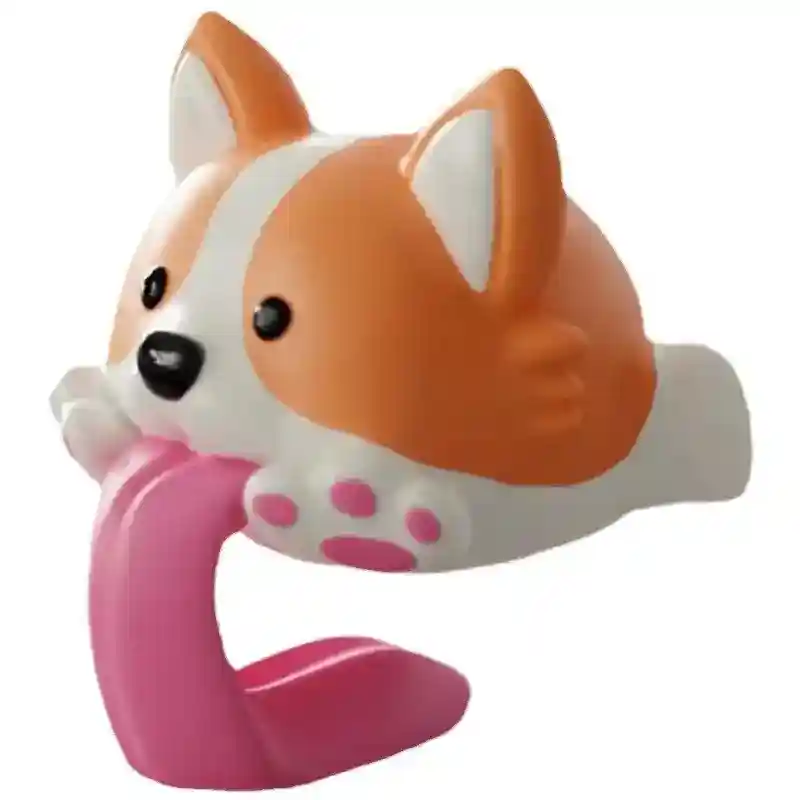 Statua Corgi in Salto - Decorazione Resina Simpatica - immagine 4