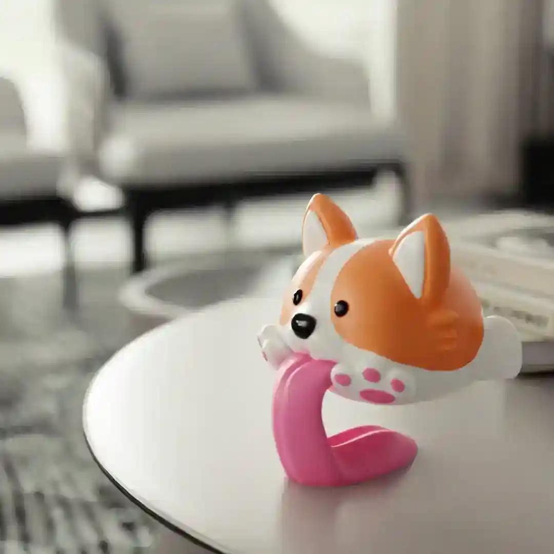 Statua Corgi in Salto - Decorazione Resina Simpatica - immagine 7