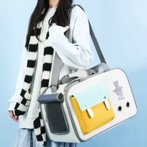 Borsa Tracolla Cani Gatti Ventilata YBTOO 44cm Viaggio