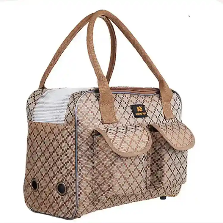 Borsa Trasportino Elegante "Venezia" per Cani e Gatti con Tracolla - immagine 4