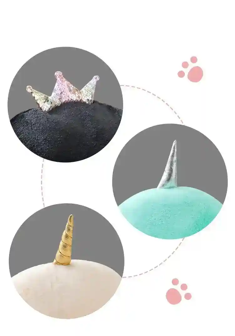Cuccia Unicorno per Cani e Gatti - Morbido Pile Imbottito - immagine 6