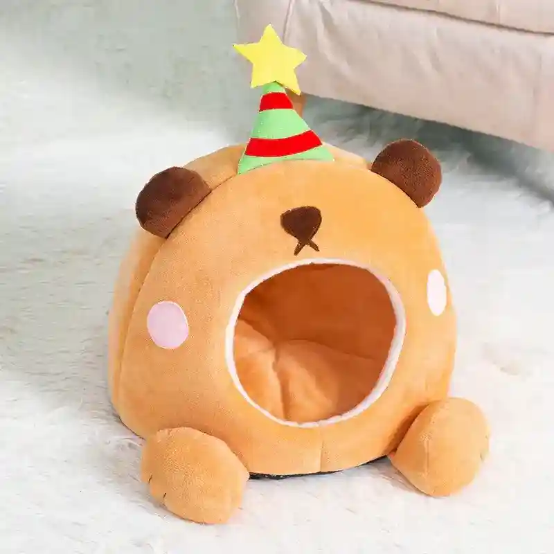 Cuccia Grotta Orsetto per Cani e Gatti - Antiscivolo - immagine 8