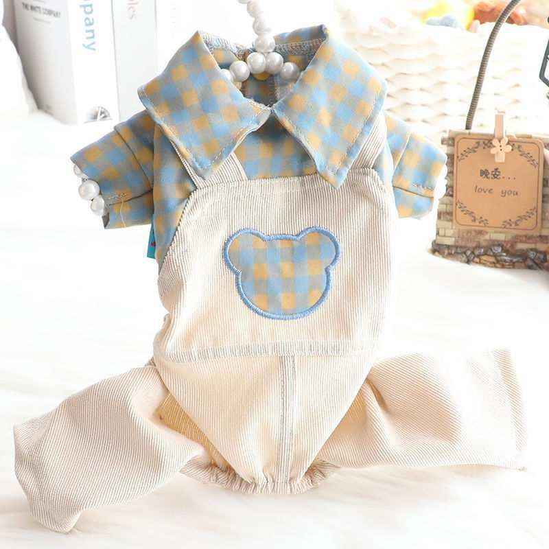 Tutina per Cani di Piccola Taglia con Ricamo "Romantica Salopette" - immagine 3