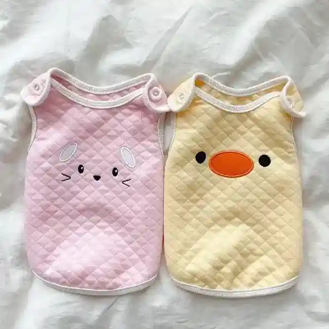 Canotta per Cani "Cip Cip" - Gialla con Paperotto o Rosa con Topolino - immagine 3