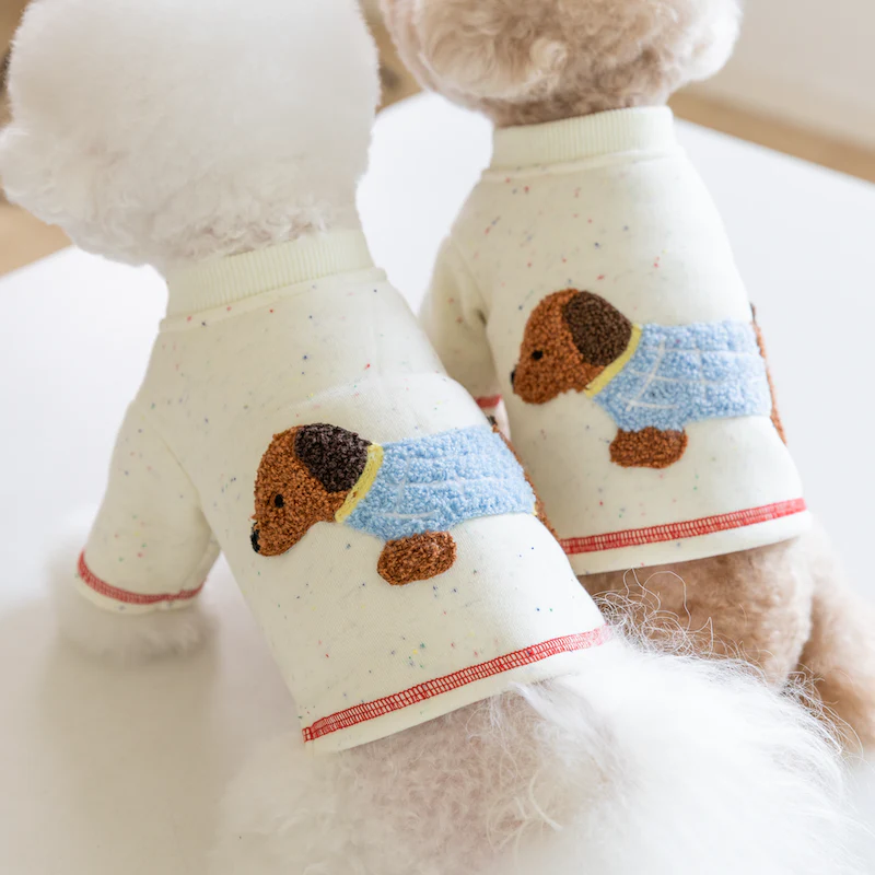 Cute Dachshund Printed Dog Cat Sweatshirt