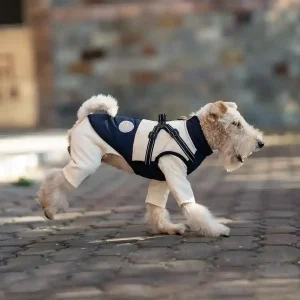 Cappotto Cani Pettorina Integrata - Impermeabile Pile