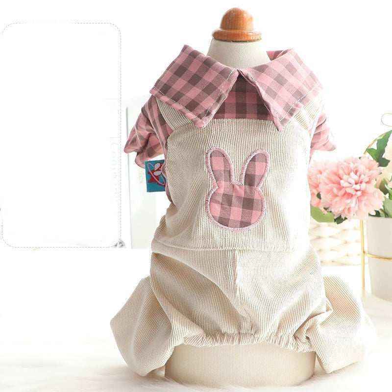 Tutina per Cani di Piccola Taglia con Ricamo "Romantica Salopette" - immagine 6