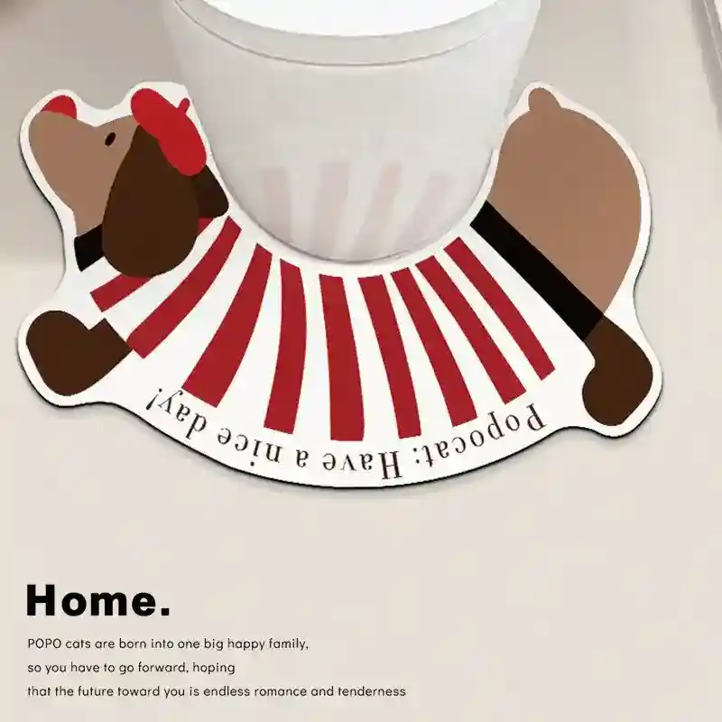 Tappetino Bagno Bassotto Idrorepellente Antiscivolo - immagine 5