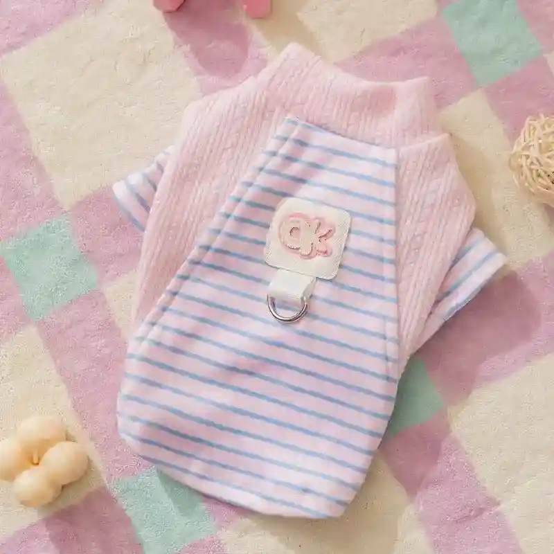 Maglie a Righe per Cani con Anello Pettorina - OK Style - immagine 6