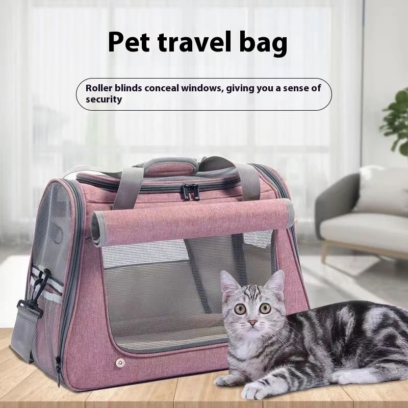 Borsa Trasportino per Cani e Gatti - Pieghevole e Traspirante - immagine 2