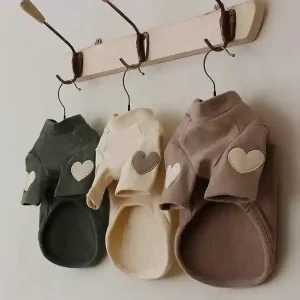 Vestito per Cani con Cuoricini Maniche | Abito Cane Invernale