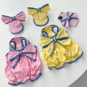Vestito Elegante per Cani Smanicato con Fiocco | Dogmoda