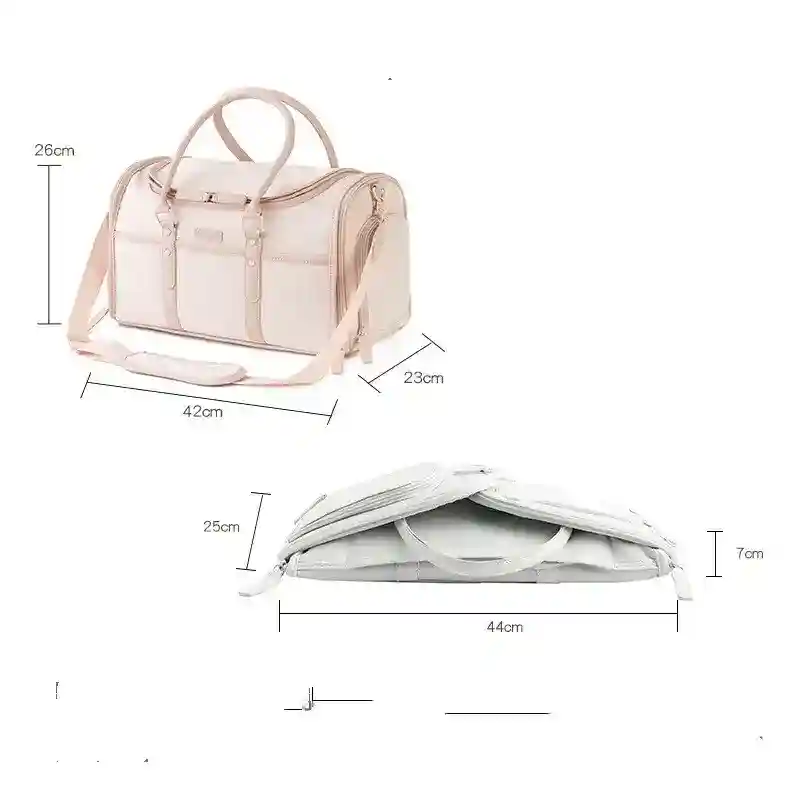 Borsa Trasportino Lusso Pieghevole Cani Gatti | Similpelle "Dorothy" - immagine 4