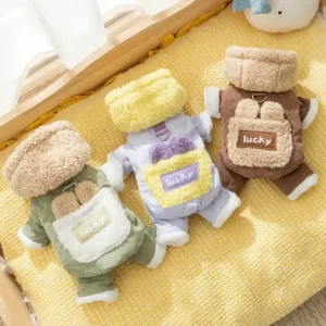 Cappottino per Cani Lucky con Pile e Cappuccio 4 Zampe