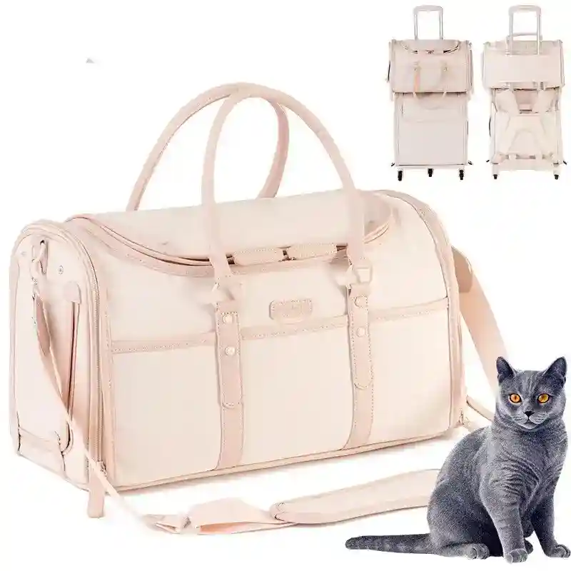 Borsa Trasportino Lusso Pieghevole Cani Gatti | Similpelle "Dorothy" - immagine 5
