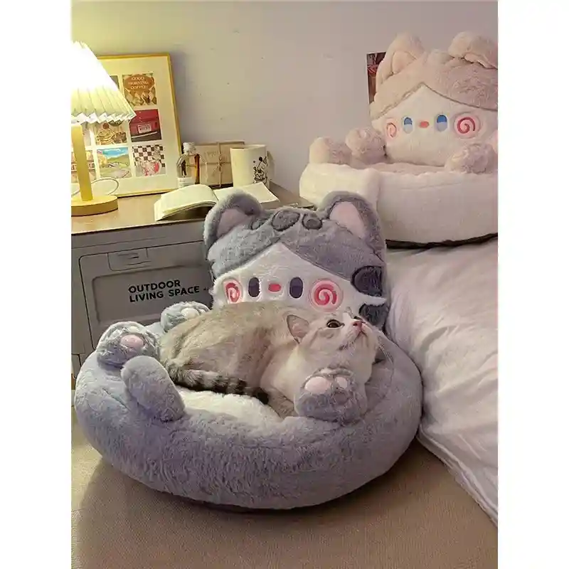 Cuccia a Tema per Gatti - Alberello, Divanetto e Gattino - immagine 5