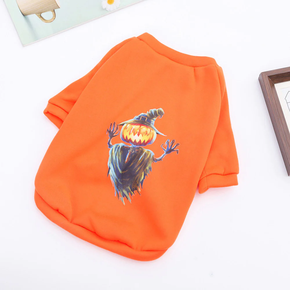 Felpa Cane Halloween Zucca Fantasma - Maglione Spaventoso - immagine 2