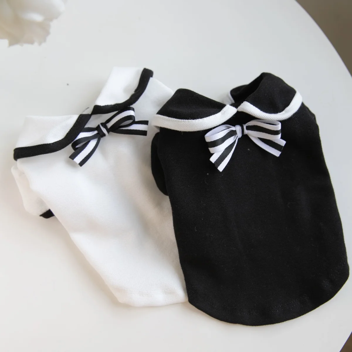 Sweet Collar Puffy Sleeves Dog Cat Tee - immagine 9