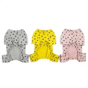 Tutina per cani cotone quattro zampe "Fantasy Letter"