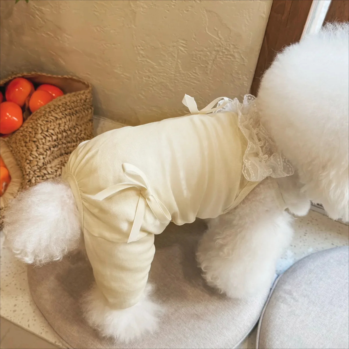 Sweet Lace Layered Collar Dog Vest/Jumpsuits - immagine 4