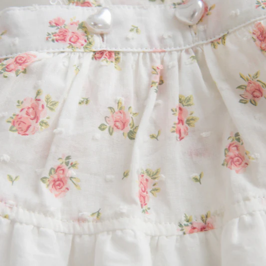 Sweet Floral Printed Buttoned Dog Cat Dress - immagine 9