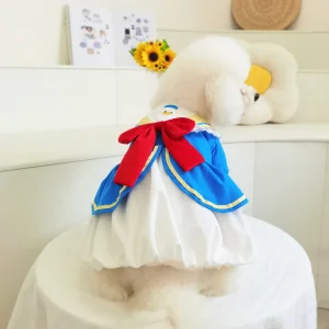 Fleece Cartoon Duck Dog Cat Princess Dress