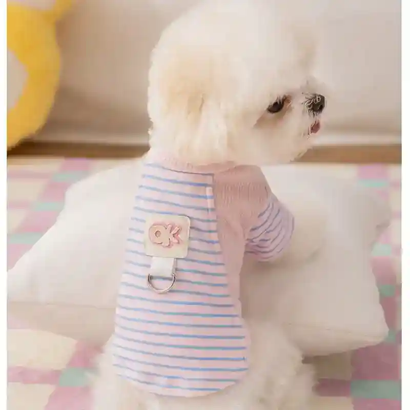 Maglie a Righe per Cani con Anello Pettorina - OK Style - immagine 4