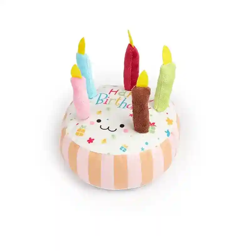 Gioco Torta Sonoro per Cani con Candeline - Peluche - immagine 3