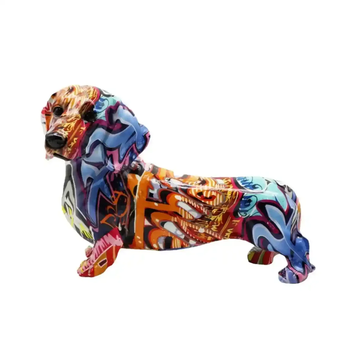 Statua Decorativa Bassotto Colorata - Idea Regalo Originale - immagine 4