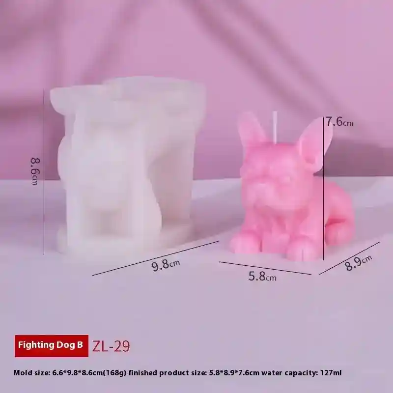 Candela Bulldog Decorativa – Idea Regalo per Amanti dei Cani - immagine 7