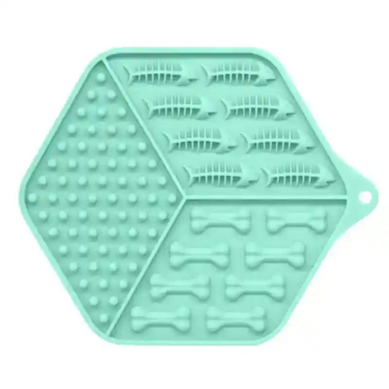 Tappetino ciotola per cane e gatto anti ingozzamento in silicone - immagine 4