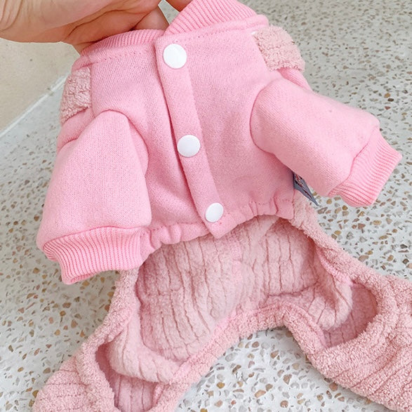 Fleece Dinosaur Tail Dog Jumpsuits - immagine 8