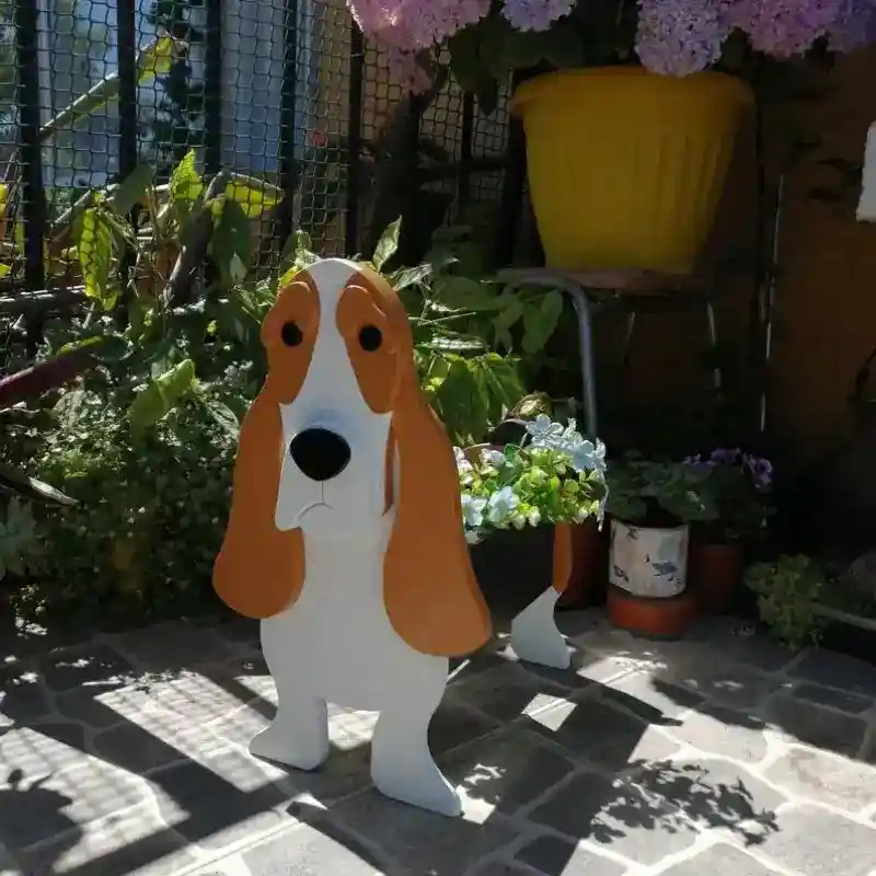 Fioriera Basset Hound per Giardino e Balcone - immagine 6