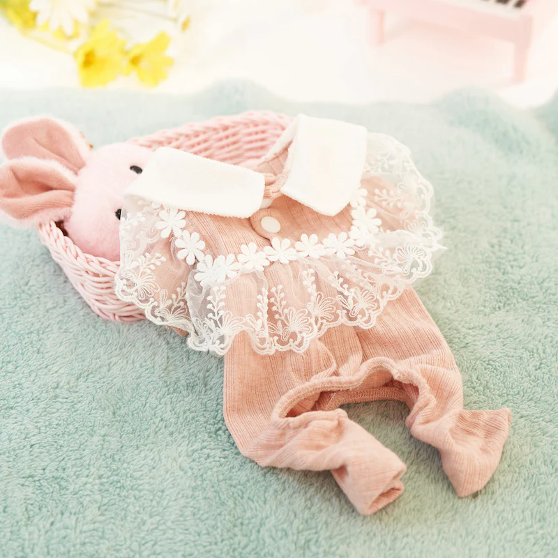 Sweet Lace Floral Dog Jumpsuits Pajama - immagine 7
